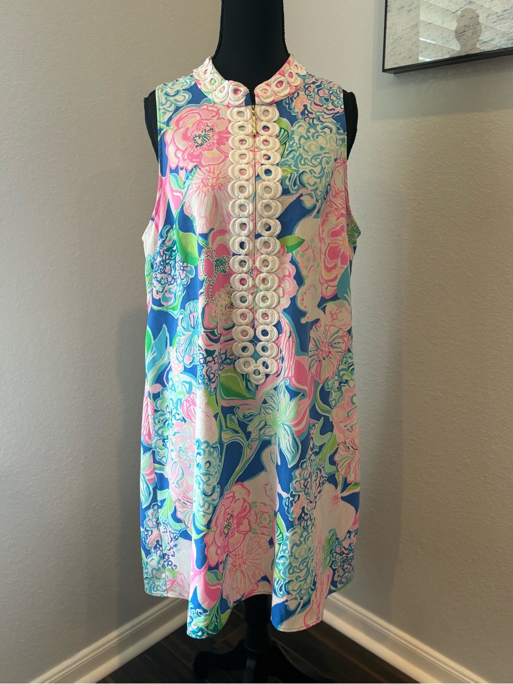 Lilly Pulitzer Sleeveless Floral Print Shift Dress